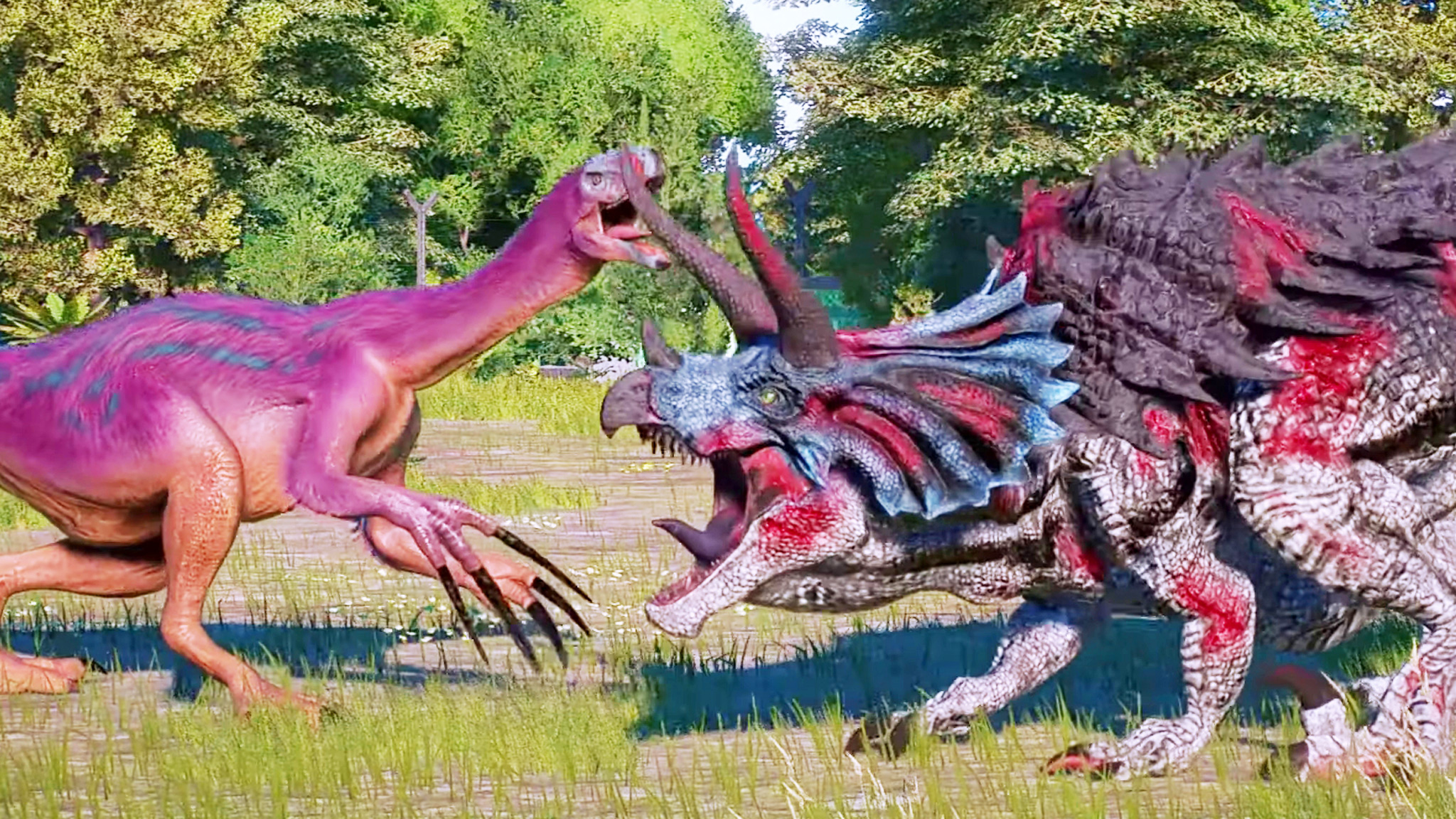 终极龙 vs 镰刀龙,野蛮盗龙 ~ 侏罗纪世纪进化