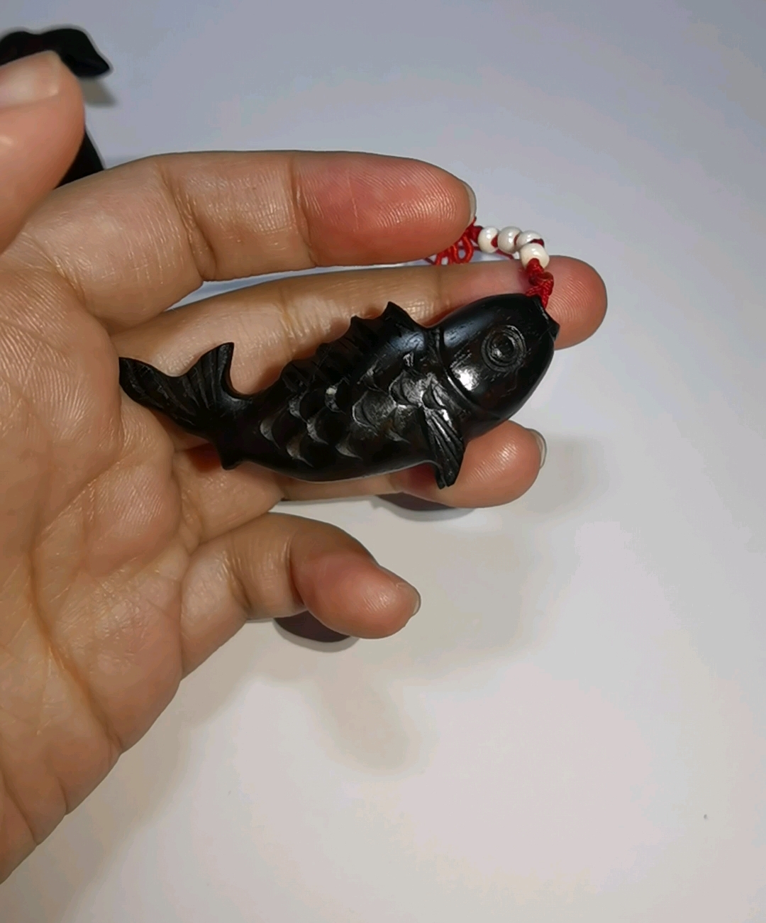 红木小鱼手把件系列一