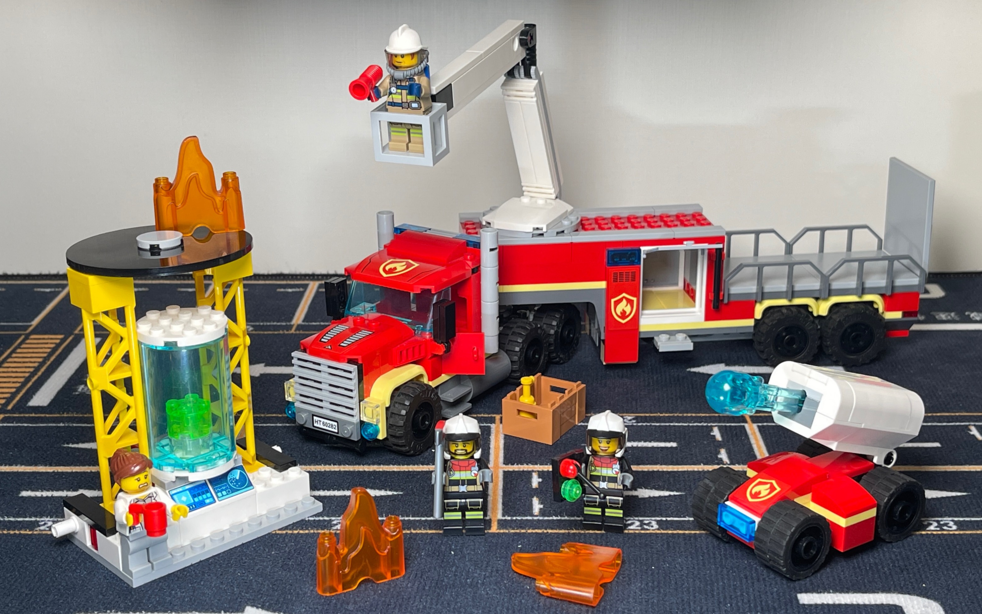 乐高lego 城市系列 消防移动指挥车 60282