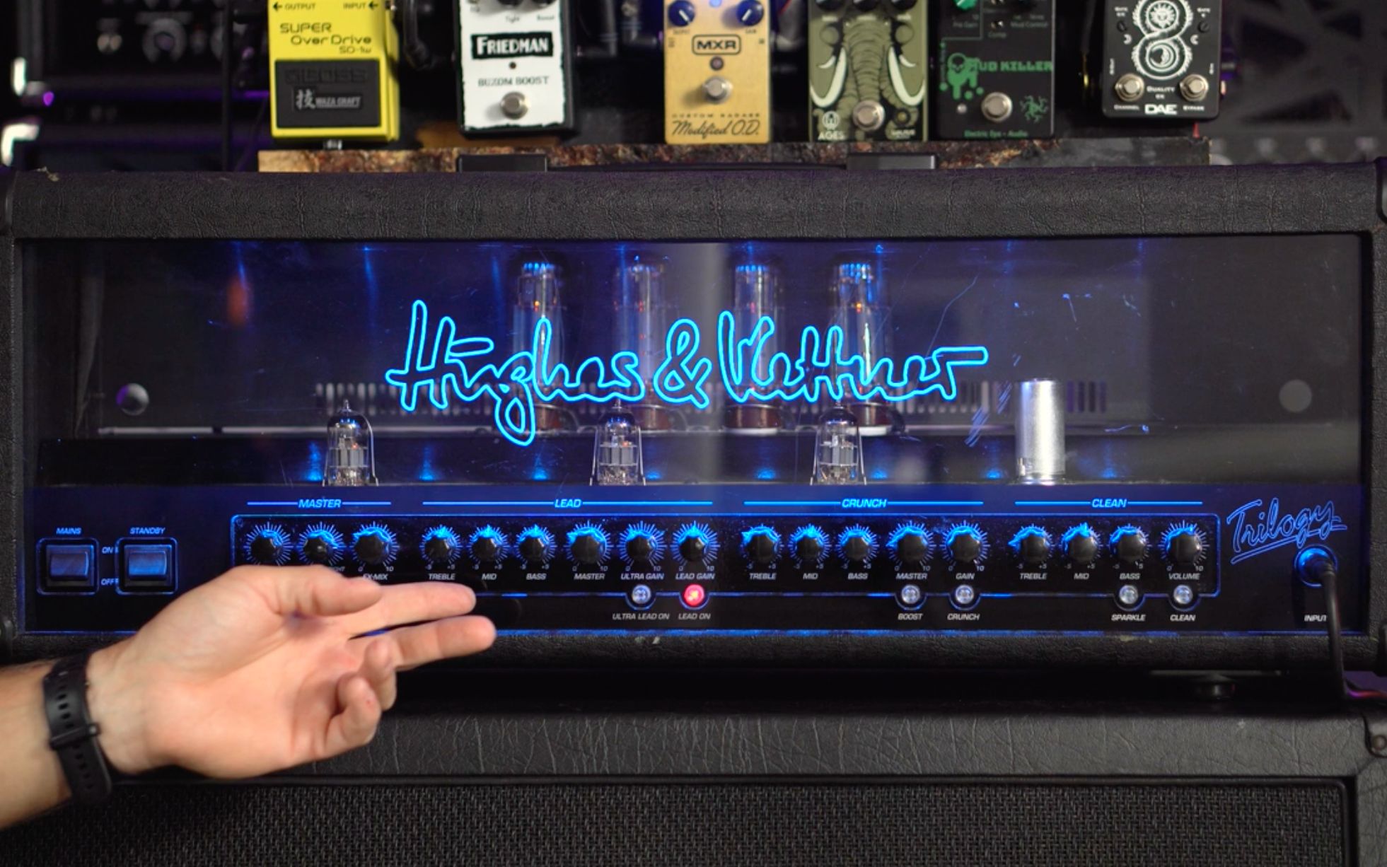 [图]被遗忘的高增益大块头 Hughes & Kettner Trilogy 3 Channel Tube Amp