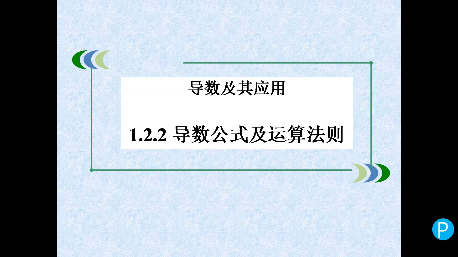 高二数学 孟凡玉 导数的四则运算哔哩哔哩bilibili