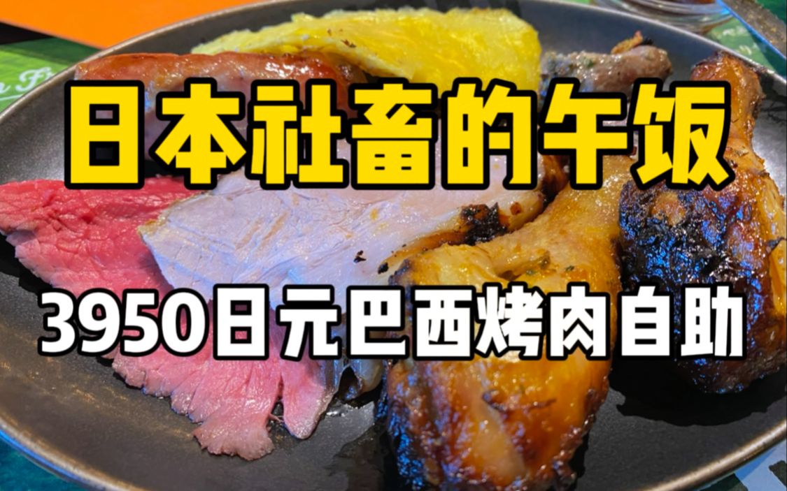 日本190块钱的肉肉盛宴!脆嫩多汁的烤肉吃到爽,最后来些饭后小甜点~大赞!哔哩哔哩bilibili