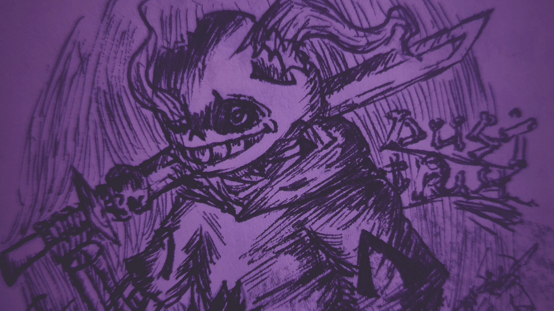 【undertale】【手绘】(草稿)dusttrust fight 1