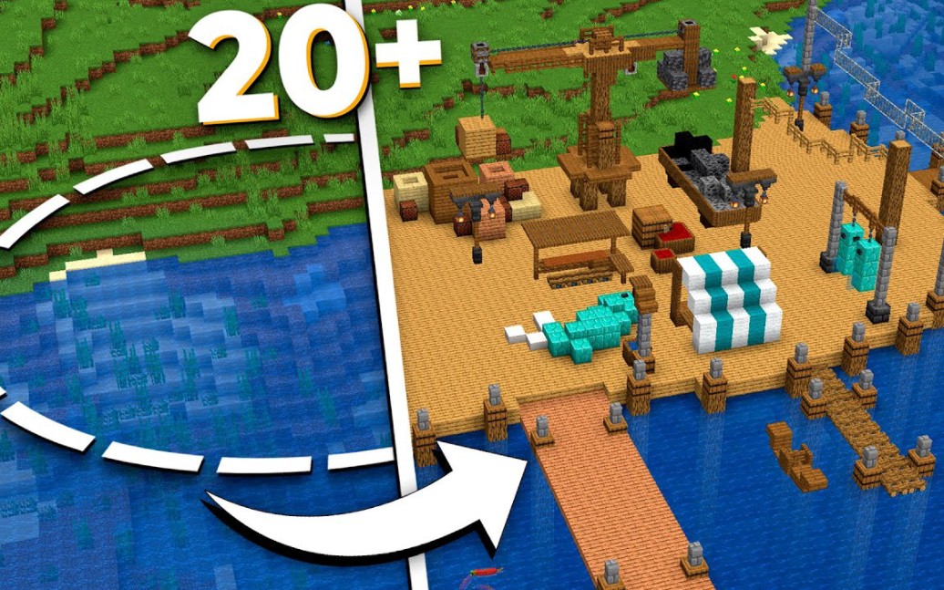 【minecraft】20 方法来改善中世纪港口的!(borschy)