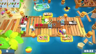 哎 你别撞我吖~  洛叶V三人切水果2704  Overcooked2