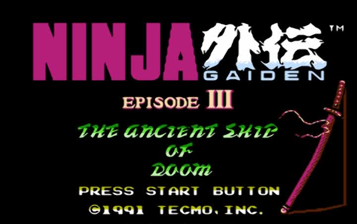 [图]FC-BGM-Ninja Gaiden 3（忍者龙剑传3代）-NTSC(1991 Tecmo)