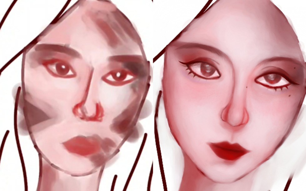 手机medibang厚涂这不比博人转燃新人第一次厚涂厚涂尝试厚涂指绘