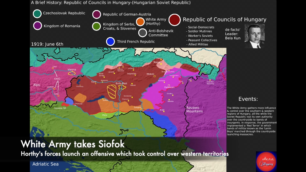 [图]【历史地图】匈牙利苏维埃政权，一场鲜为人知的红色革命