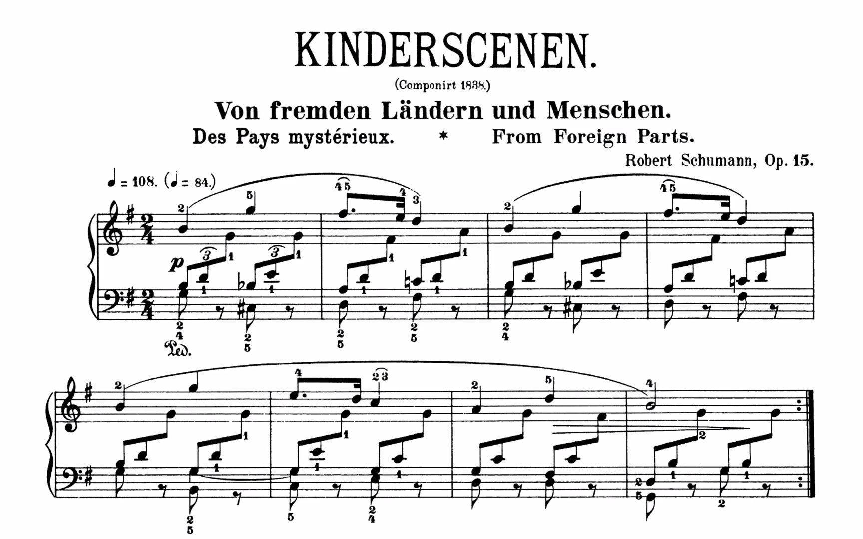 【钢琴】舒曼  童年情景 Op.15(霍洛维茨演奏) Schumann  Kinderszenen Op.15 [Horowitz]哔哩哔哩bilibili