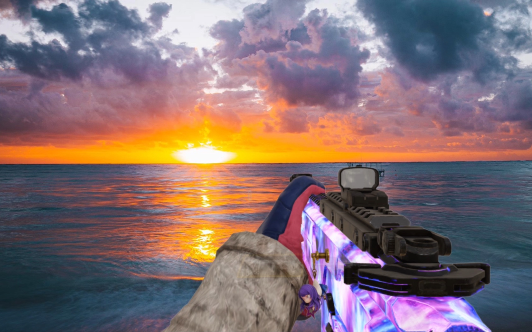 codm战神热点身法哥拿起了他的m13