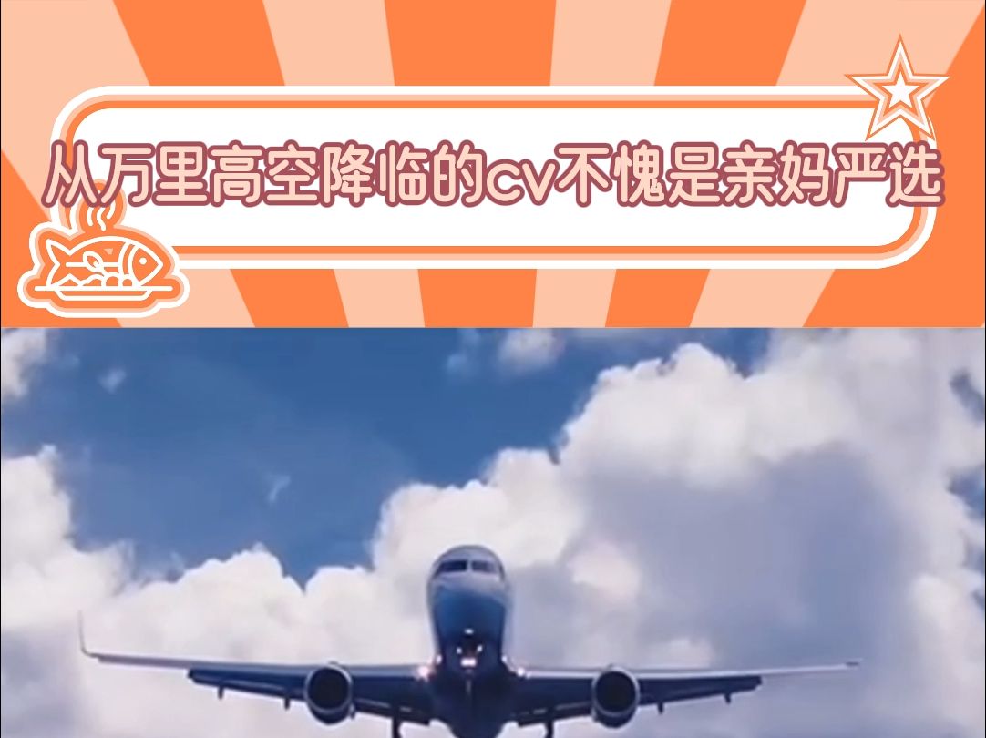 从万米高空降临的CV不愧是亲妈严选哔哩哔哩bilibili