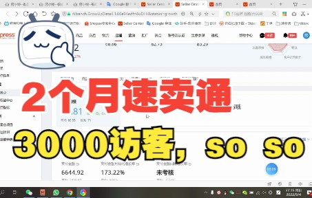 [图]速卖通两个月访客3000，这个是我在b站开的新店的视频，事实就摆在眼前