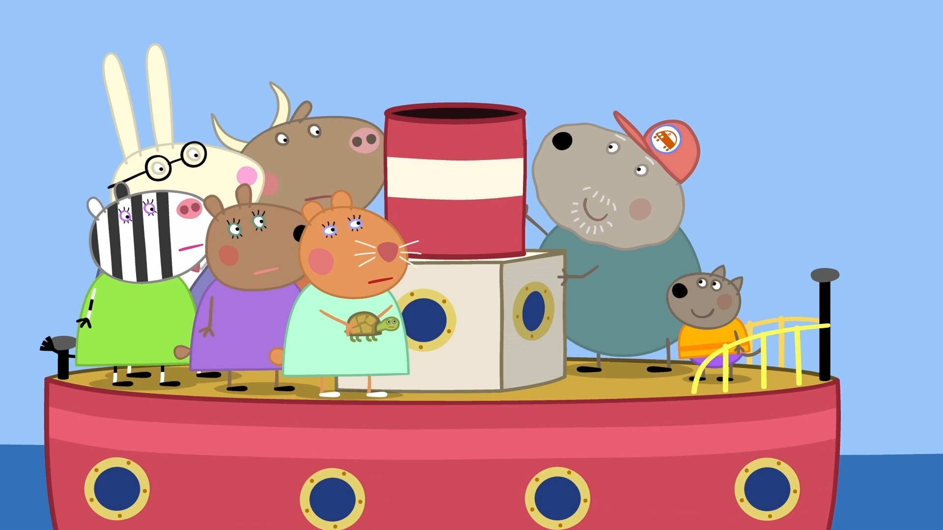 小猪佩奇 船坞儿童动画片 peppa pig 益智动画