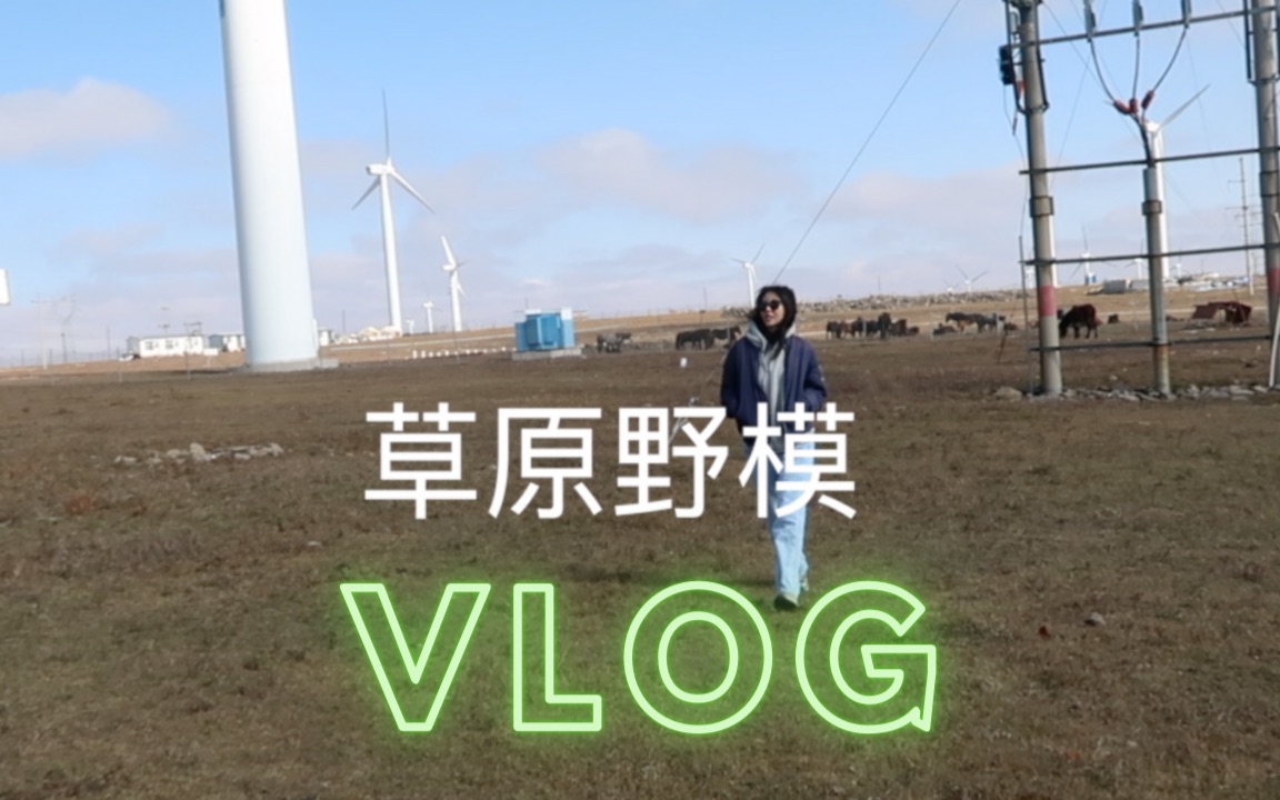 [图]Vlog.在呼和浩特大草原当野模 | 打工人逃离北京的两天一夜吃游 | 我爱内蒙古！