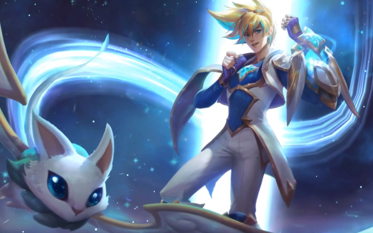 LOL英雄联盟手游 星之守护者 伊泽瑞尔 EZ皮肤视频 Star Guardian Ezreal Skin Spotlight  WILD RIFT哔哩哔哩bilibili