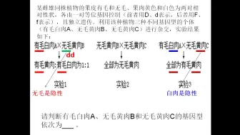 高中高考生物--轻松搞定遗传题方法之系列二【如何确定基因型--题型2