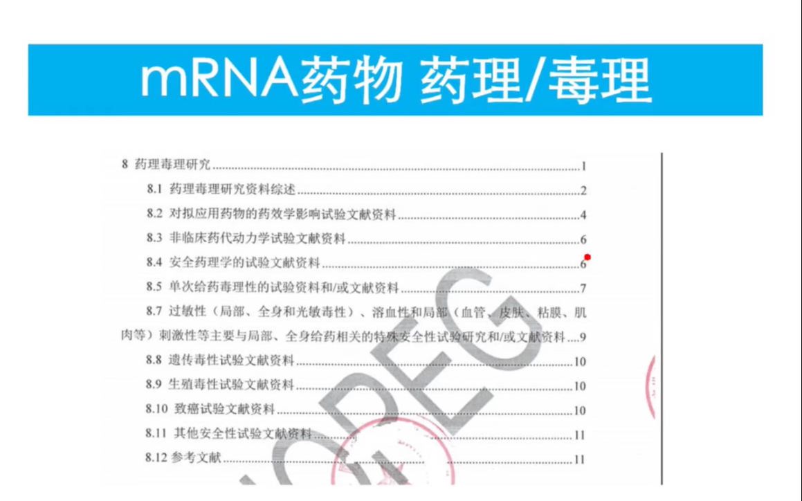 mRNA药物 药理/毒理哔哩哔哩bilibili