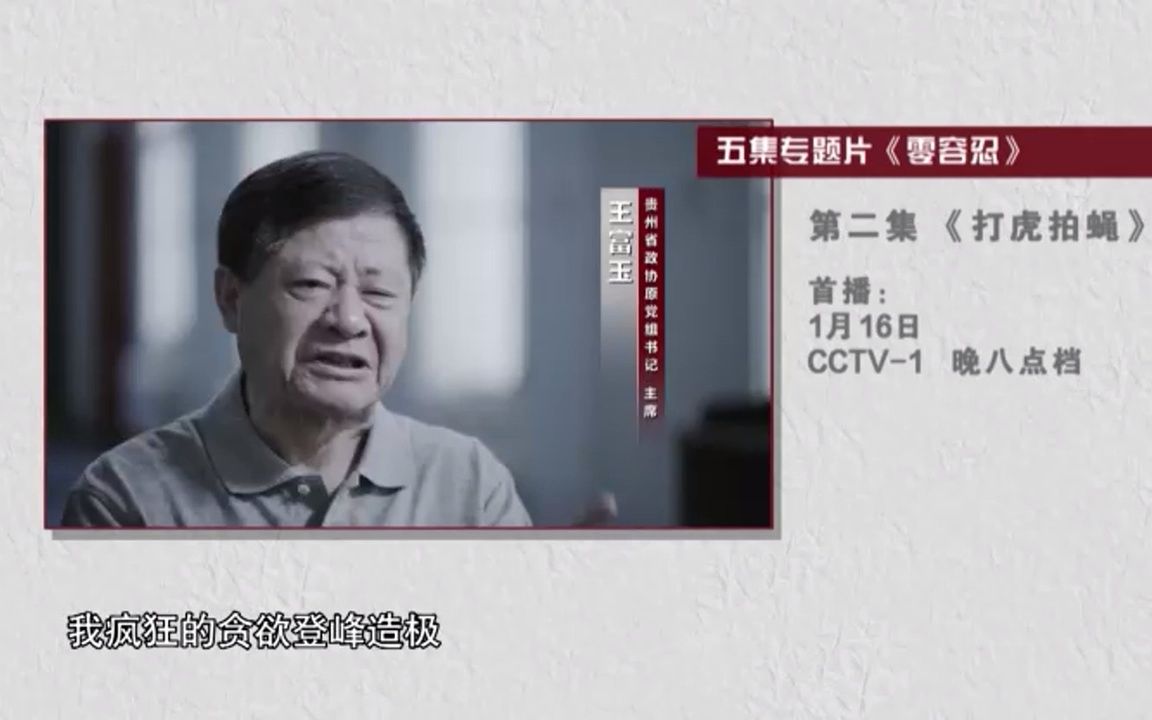 [图]电视专题片《零容忍》第二集《打虎拍蝇》导视