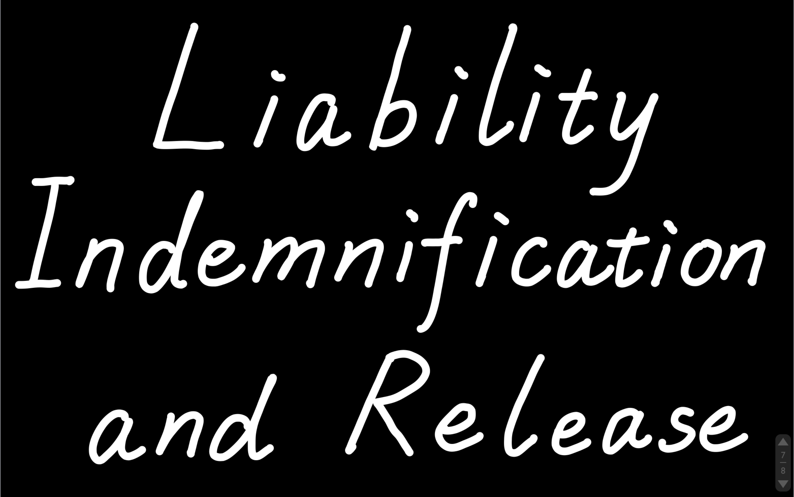 [图]【法律英语】孙万彪《法律翻译教程》打卡|英译中|Liability, Indemnification and Release