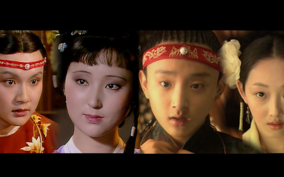 新老红楼梦对比2(宝黛初见,宝玉摔玉),没有对比就没有伤害