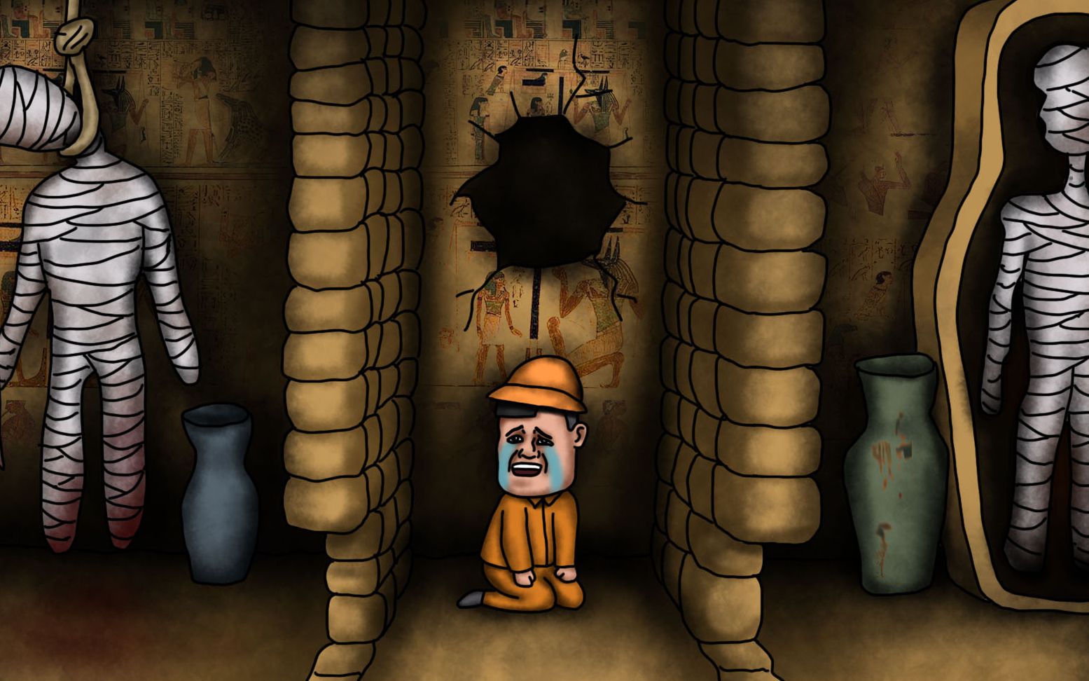 咖子脑力测试倒霉鬼在金字塔里迷路了走哪边才能逃出去