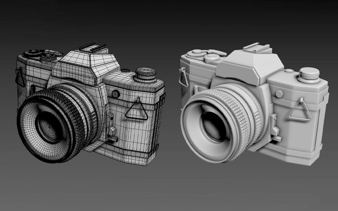 [图]【3dmax建模】用3dmax制作一个照相机，新手入门零基础建模案例教学