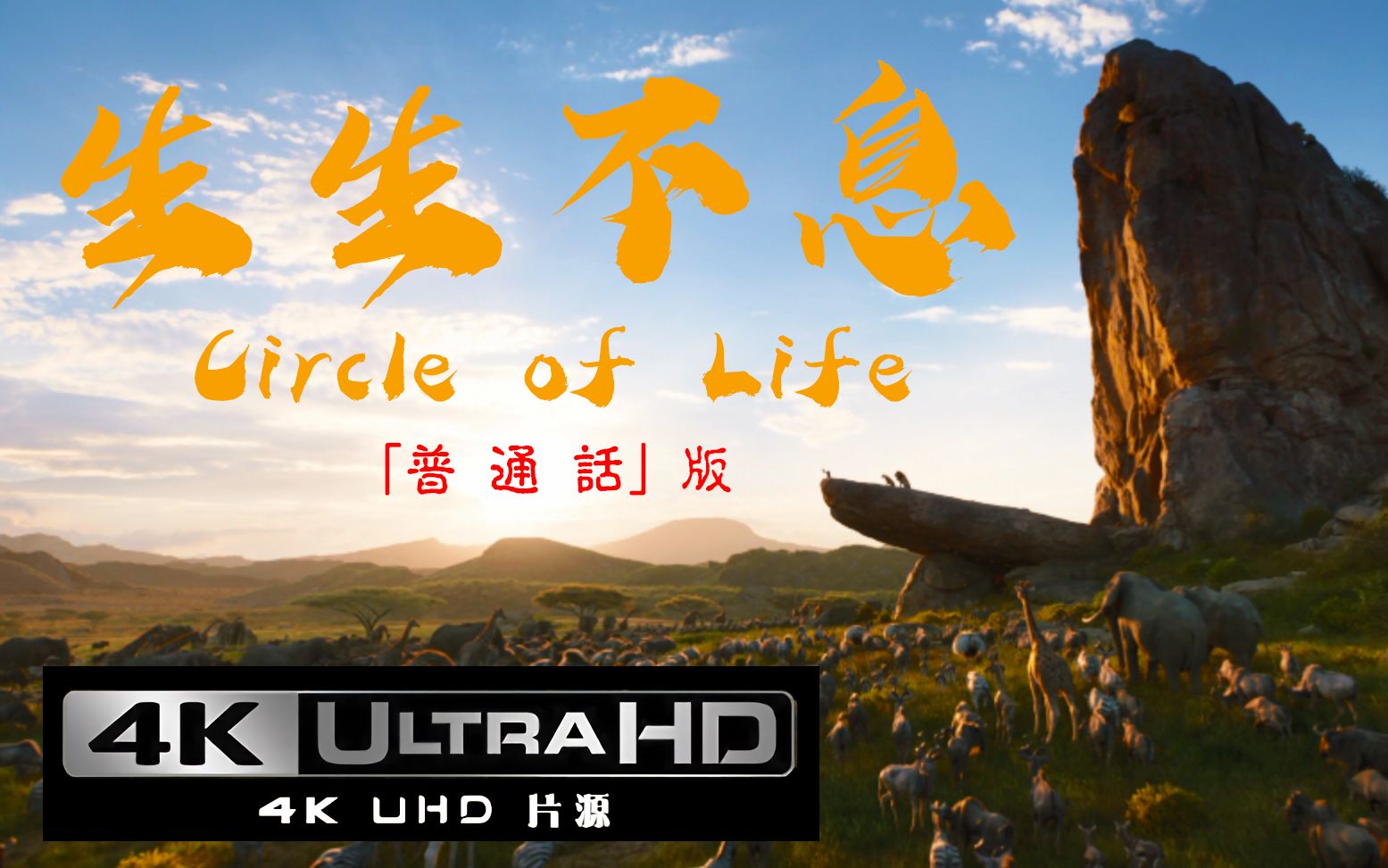 [图][普通话][国语] 生生不息 | Circle of Life | 生命的循环 | 生命的循環 | 狮子王 2019 | 獅子王 |The Lion King