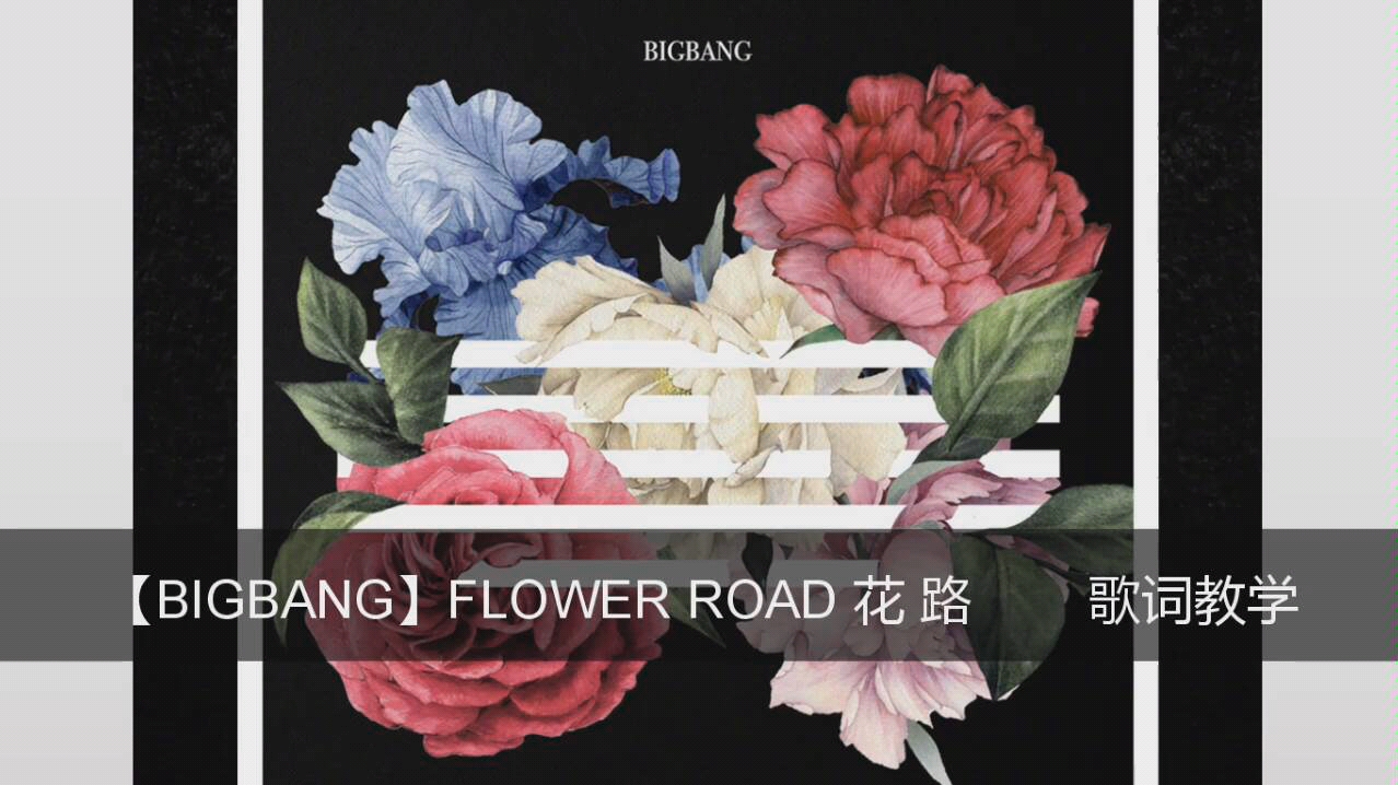 【BIGBANG】Flower Road花路 歌词教学哔哩哔哩bilibili