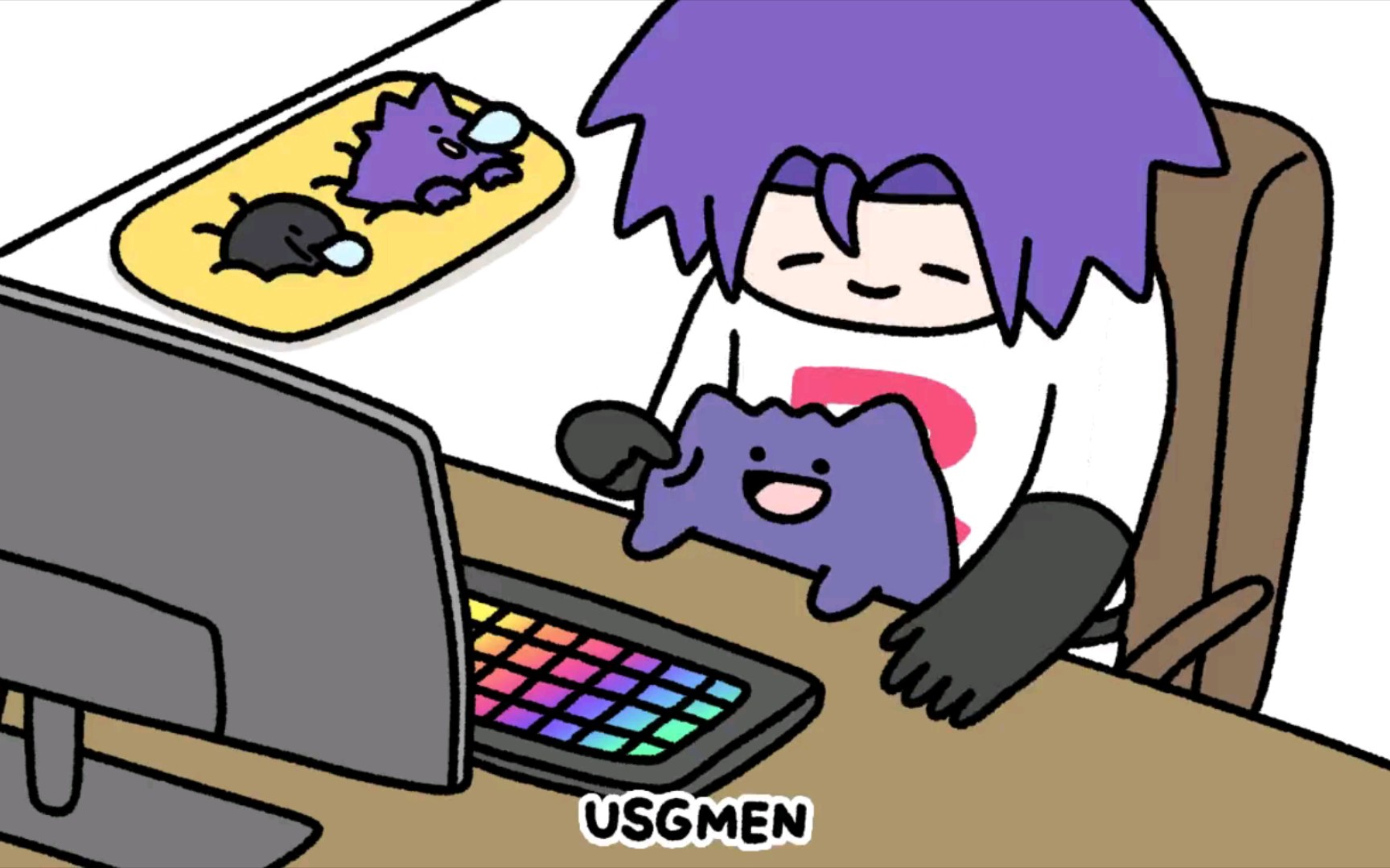 【q版宝可梦】要抱抱的耿鬼