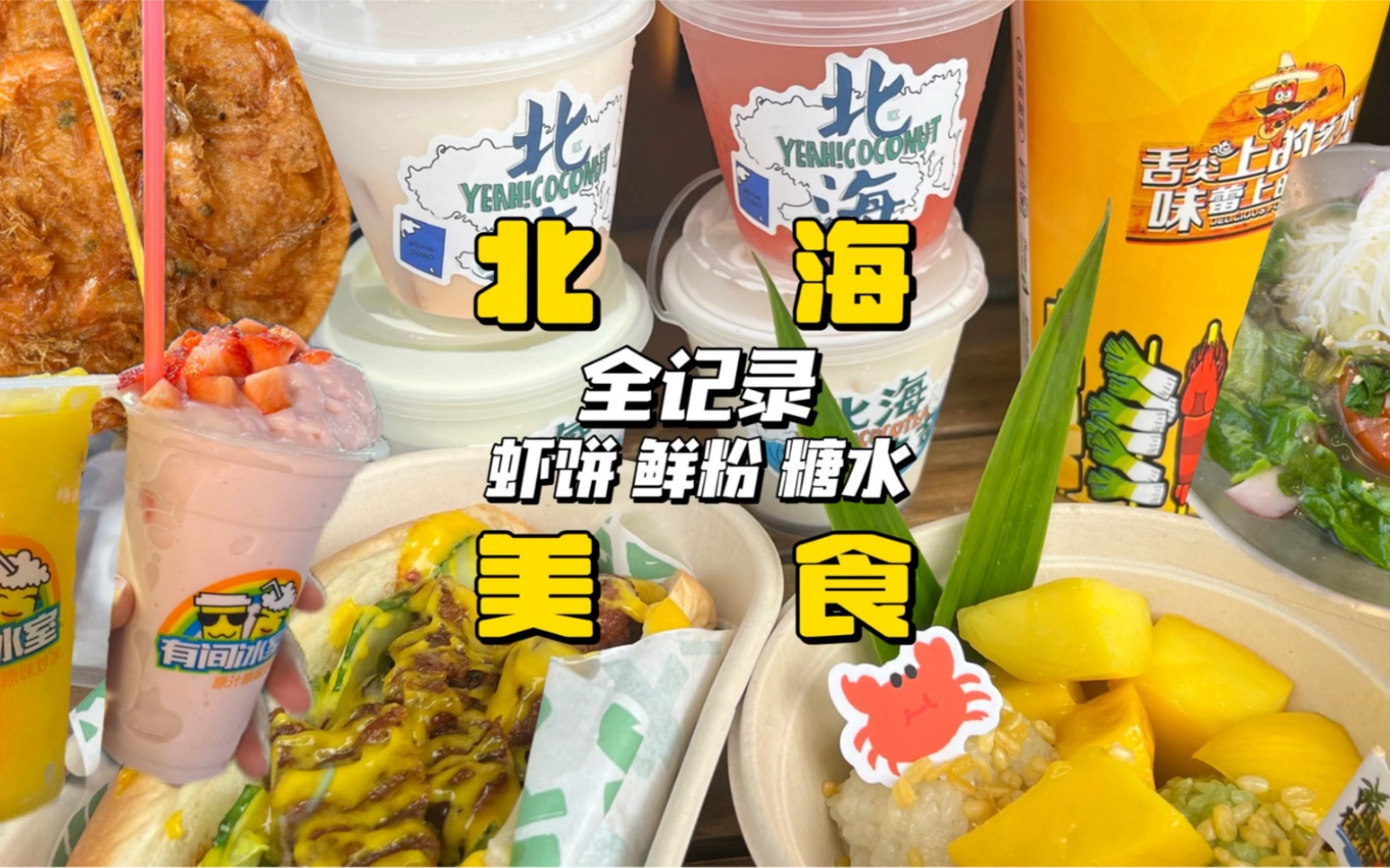 北海美食我都吃对了吗?广西北海和涠洲岛的美食篇来啦,吃到的都在这里了,给大家参考!哔哩哔哩bilibili