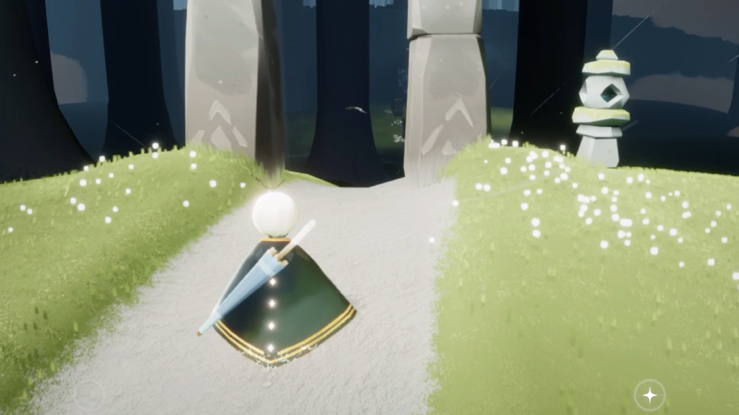 光遇光遇景点蓝色的梅花桩你去过咩