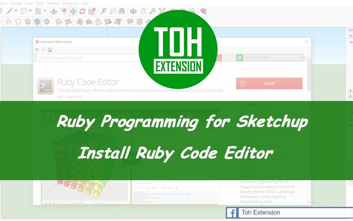 Ruby for Sketchup 比较完整的开发手记作者Toh Extension,与Toh Rebar插件对照看哔哩哔哩bilibili