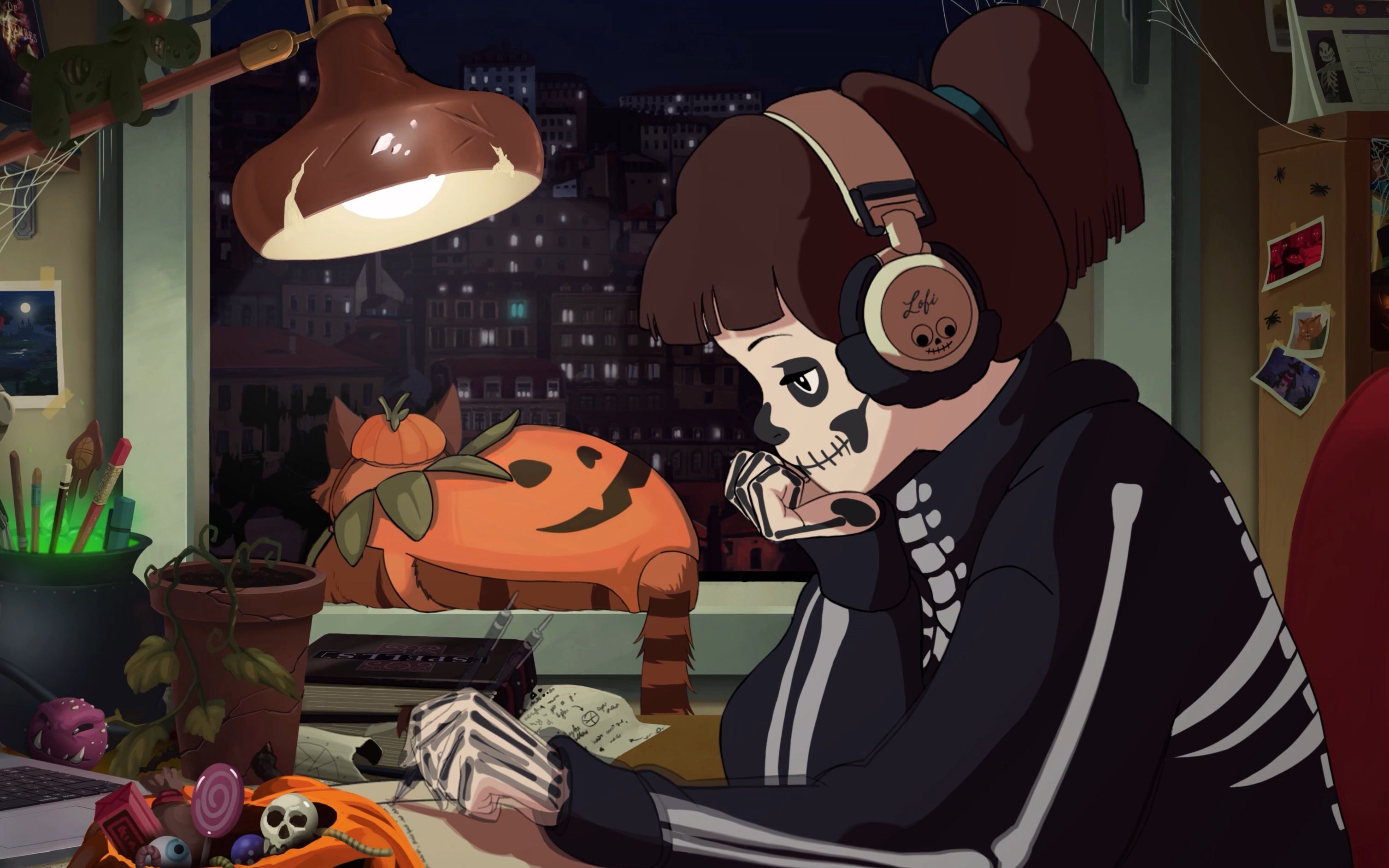 [图]Lofi Girl ~ Halloween 万圣节 2023 Spooky beats to get chills to