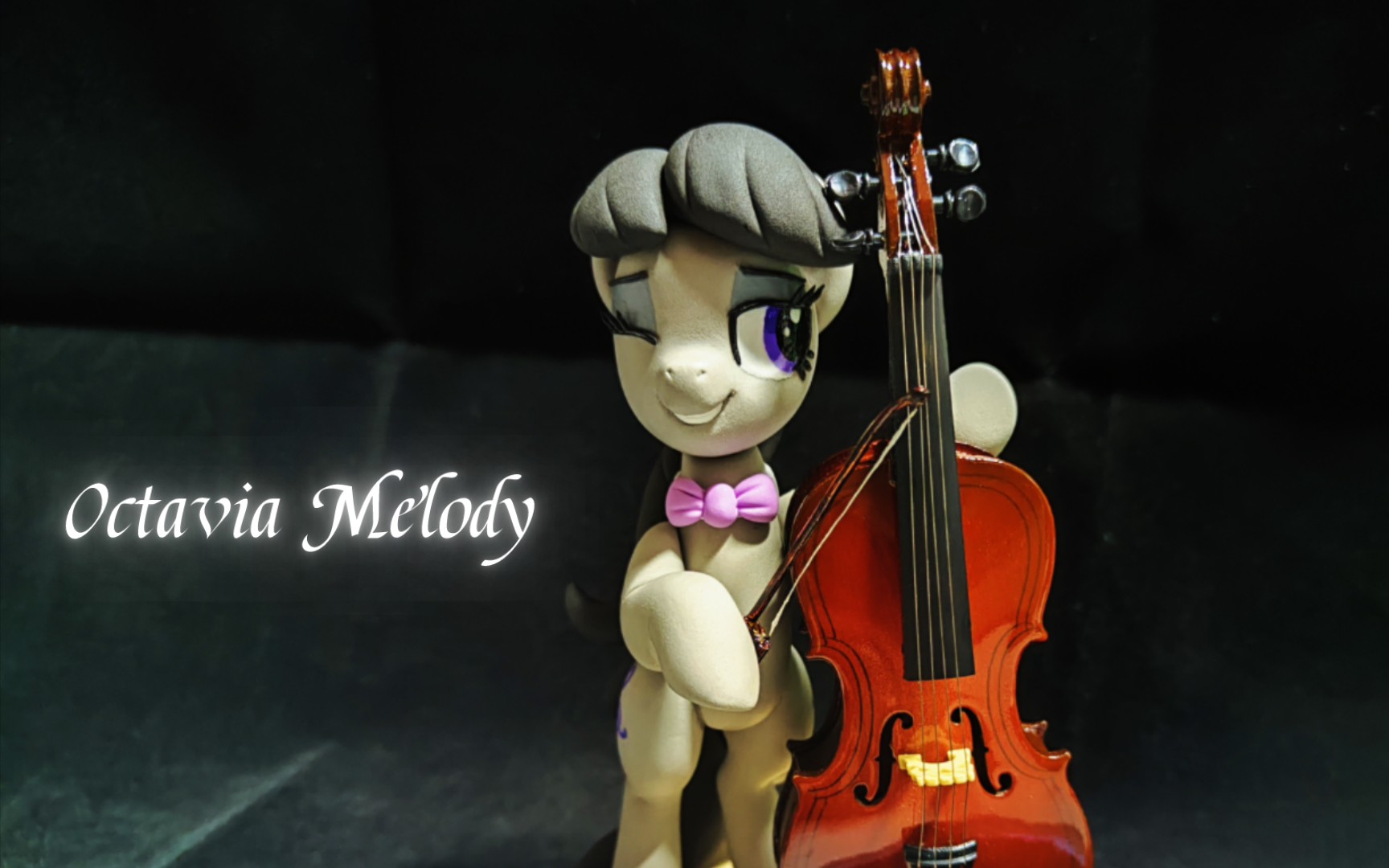 【mlp/小马宝莉】奥塔维亚/提琴姬 黏土手办 背景小马系列