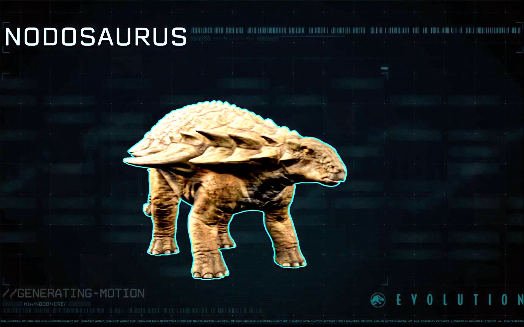 侏罗纪世界进化物种简介结节龙