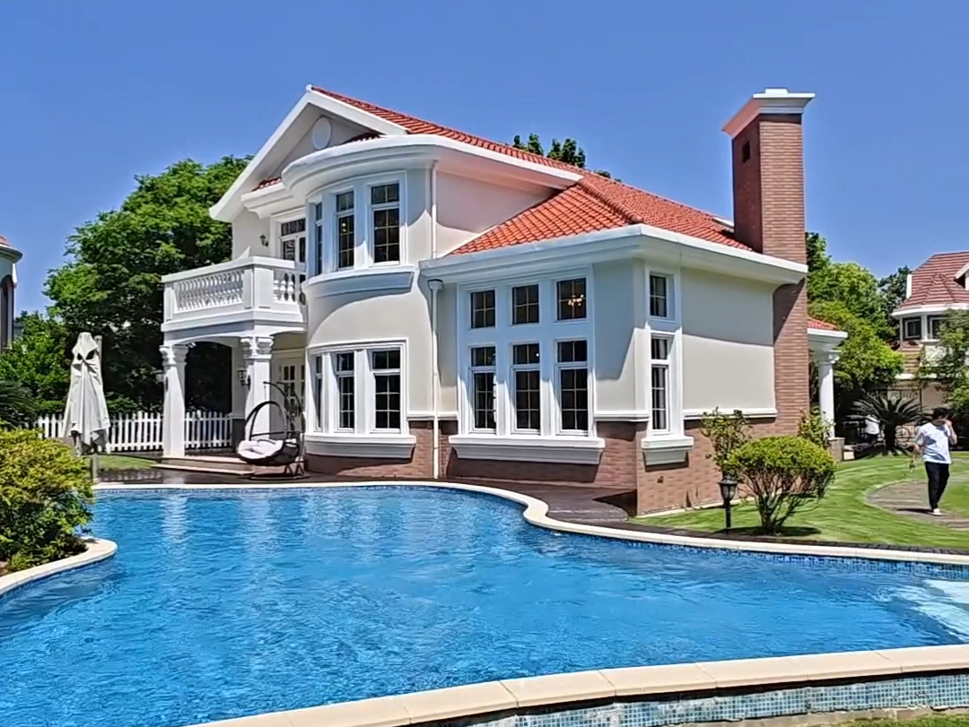 富人区的快乐度假泳池 千平花园-9815 度假风私人泳池 花园独栋