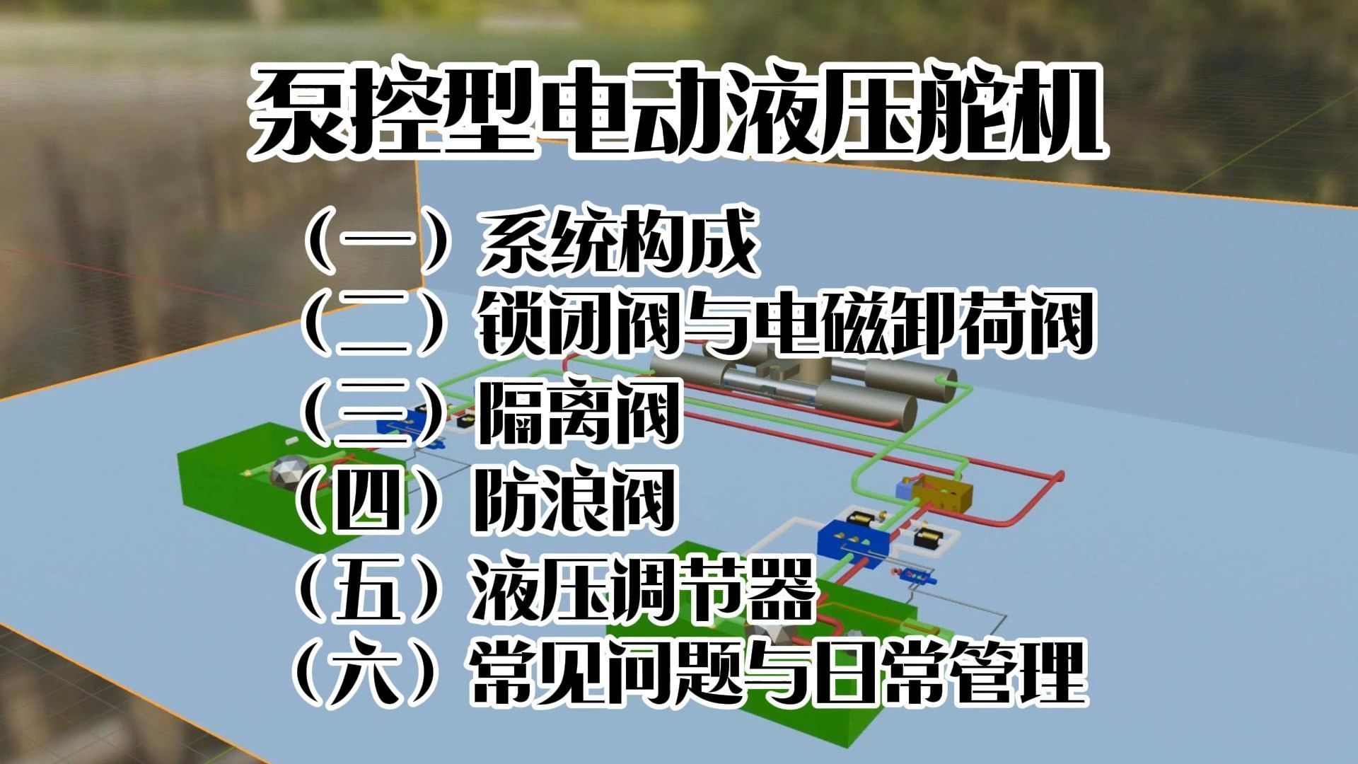 泵控型电动液压舵机液压系统介绍哔哩哔哩bilibili