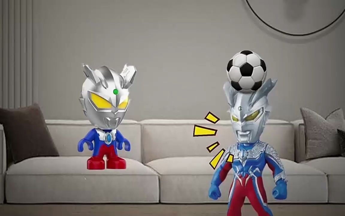 小赛罗奥特曼兄弟俩互相保护对方