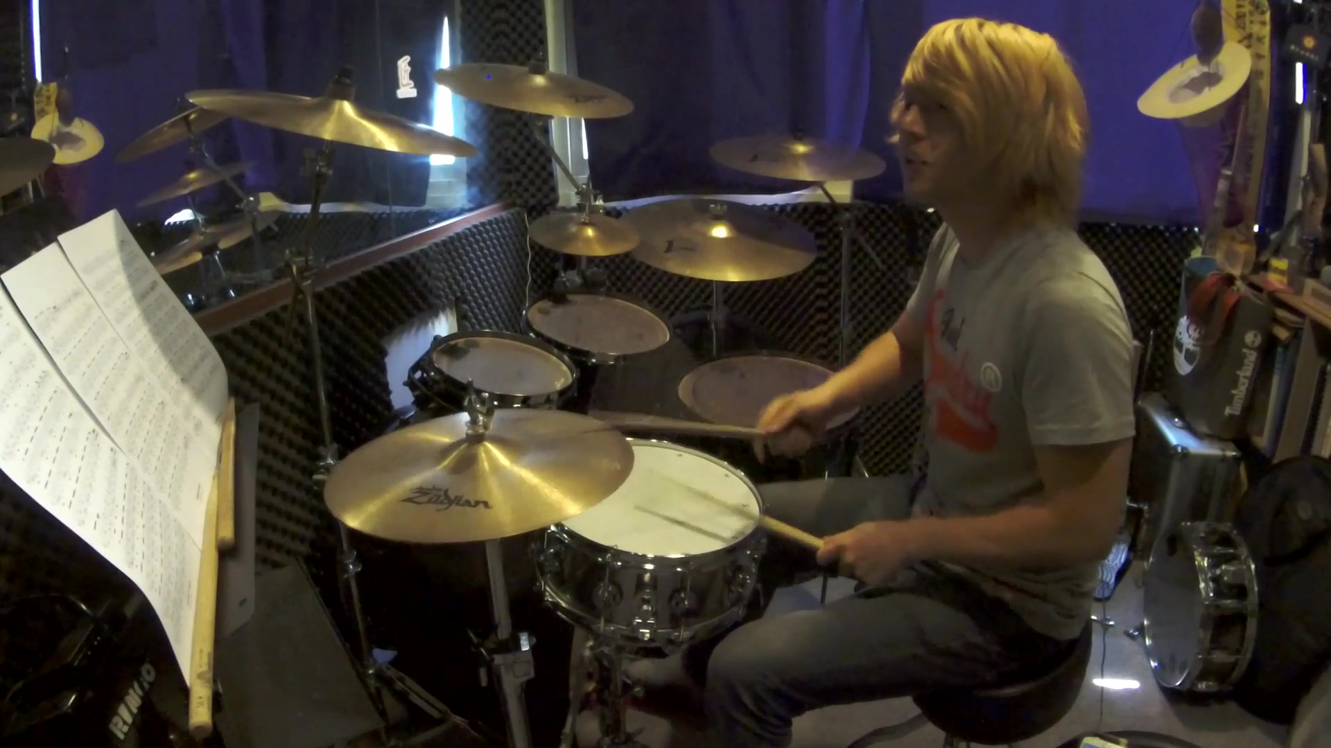 架子鼓火影忍者疾风传op3青鸟drumcover