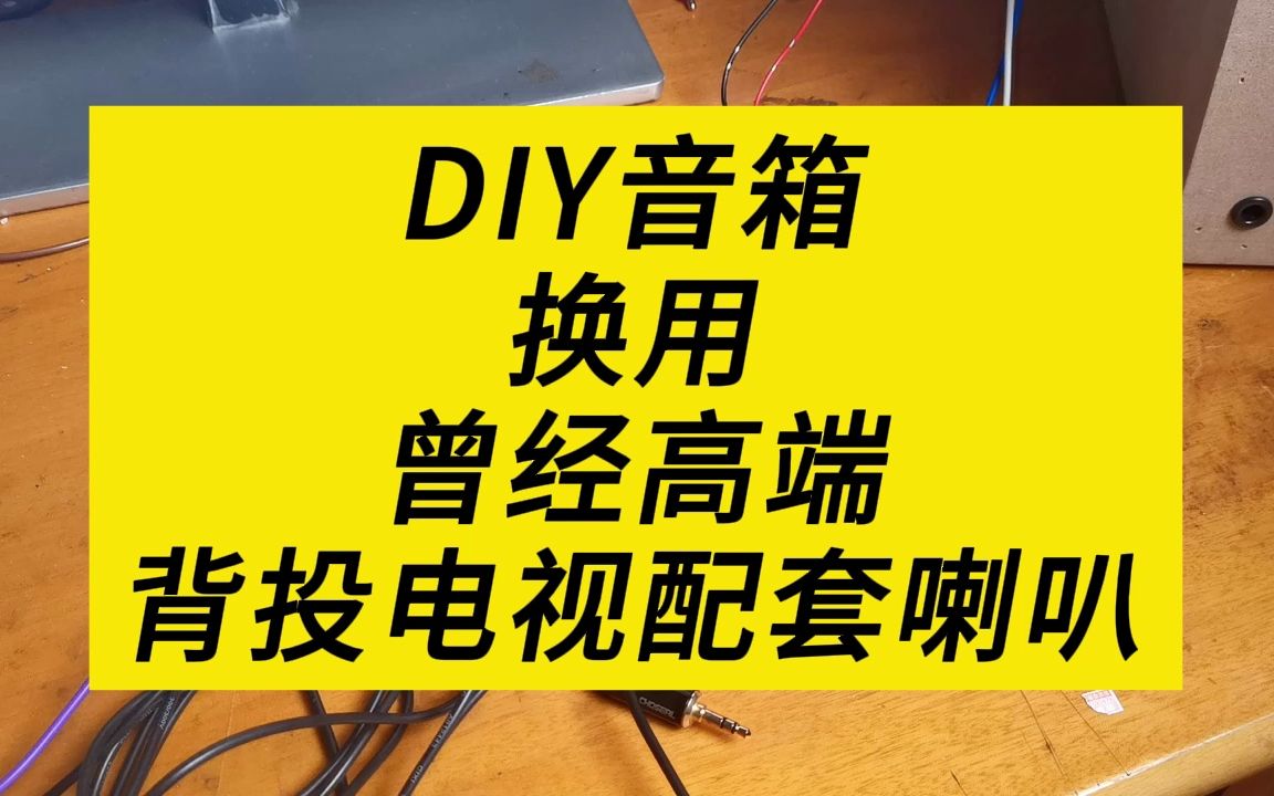 DIY音箱换用曾经背投电视喇叭哔哩哔哩bilibili