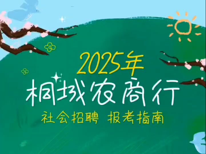 2025年桐城农商行社会招聘报考指南哔哩哔哩bilibili