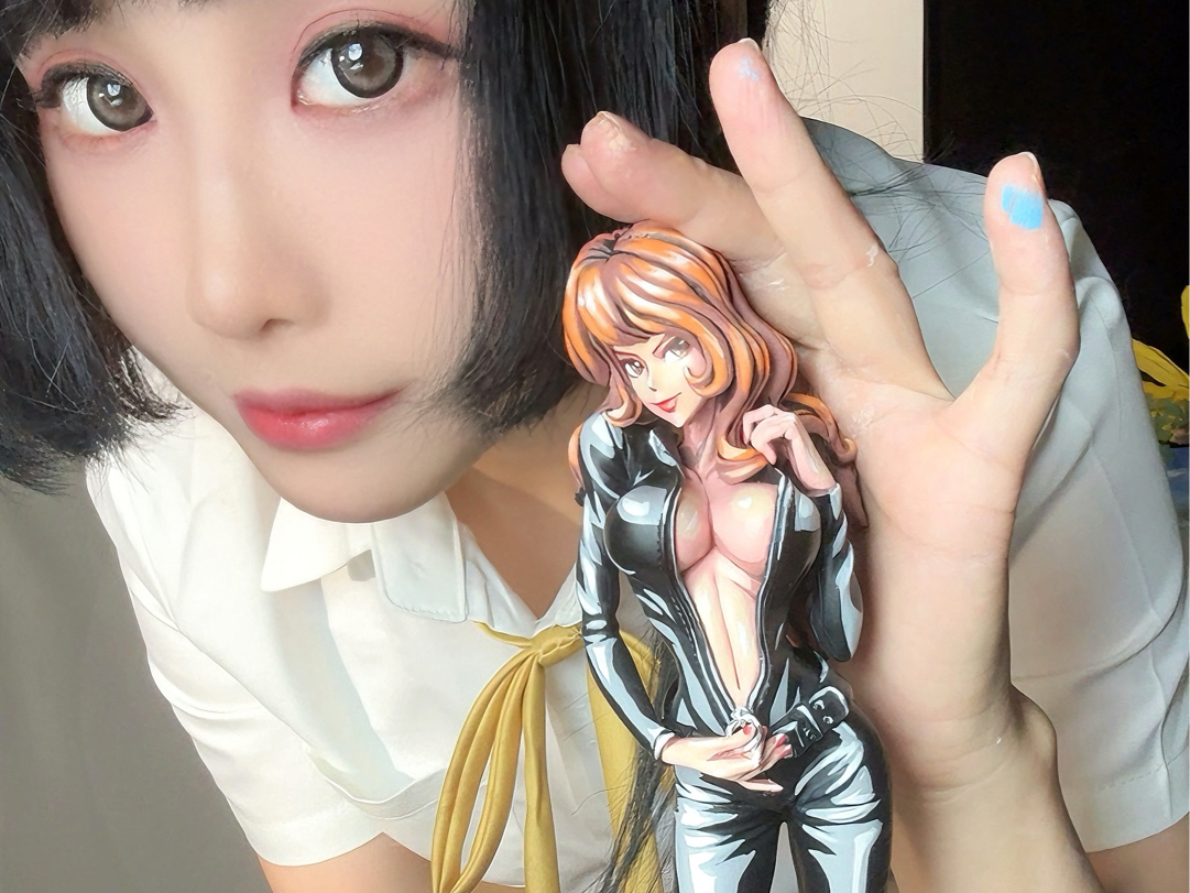 【一元拍卖中】鲁邦三世峰不二子潜入服二次元漫画色手办重涂洛洛手绘