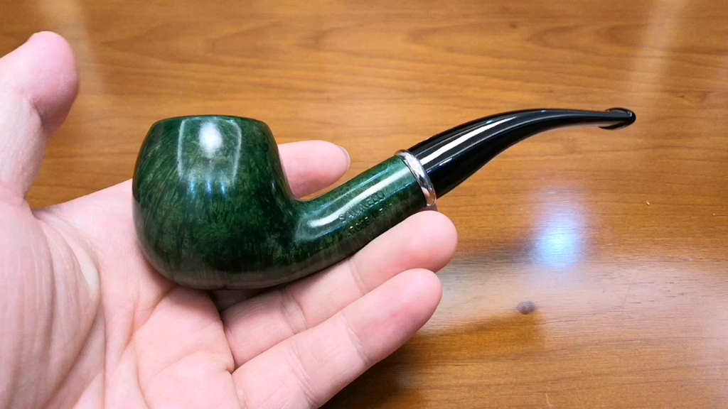 arcobaleno 626 绿光面苹果斗 进口意大利石楠木烟斗