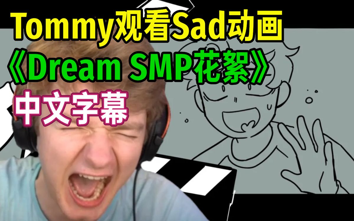 【MCYT/Tommy/中文字幕】观看Sad动画《Dream SMP花絮时刻》哔哩哔哩bilibili