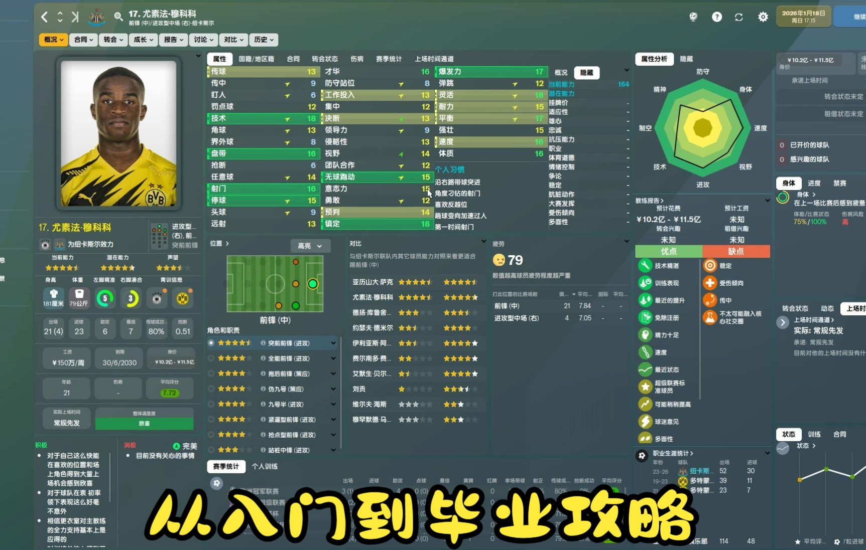 [fm2022 终极版 从入门到毕业全新手教程 另加球员推荐2.0_攻略