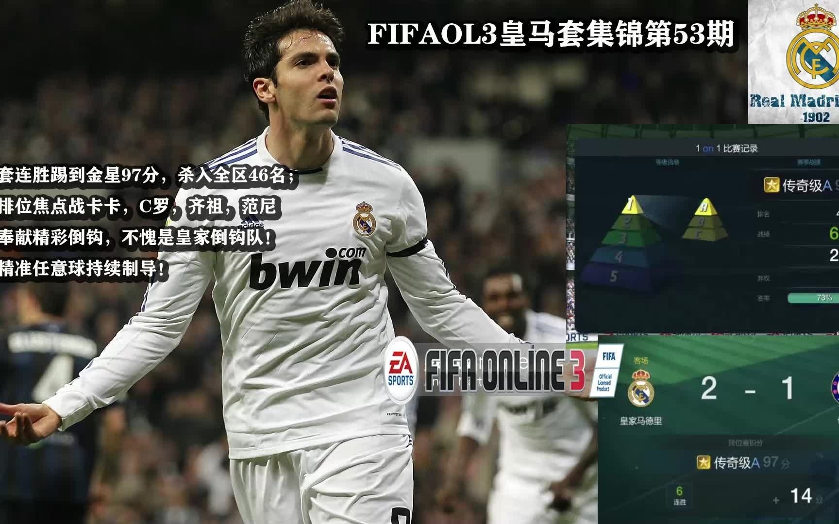 fifaol3皇马套集锦第53期金星皇马连胜踢到金星97分杀入全区46名金星