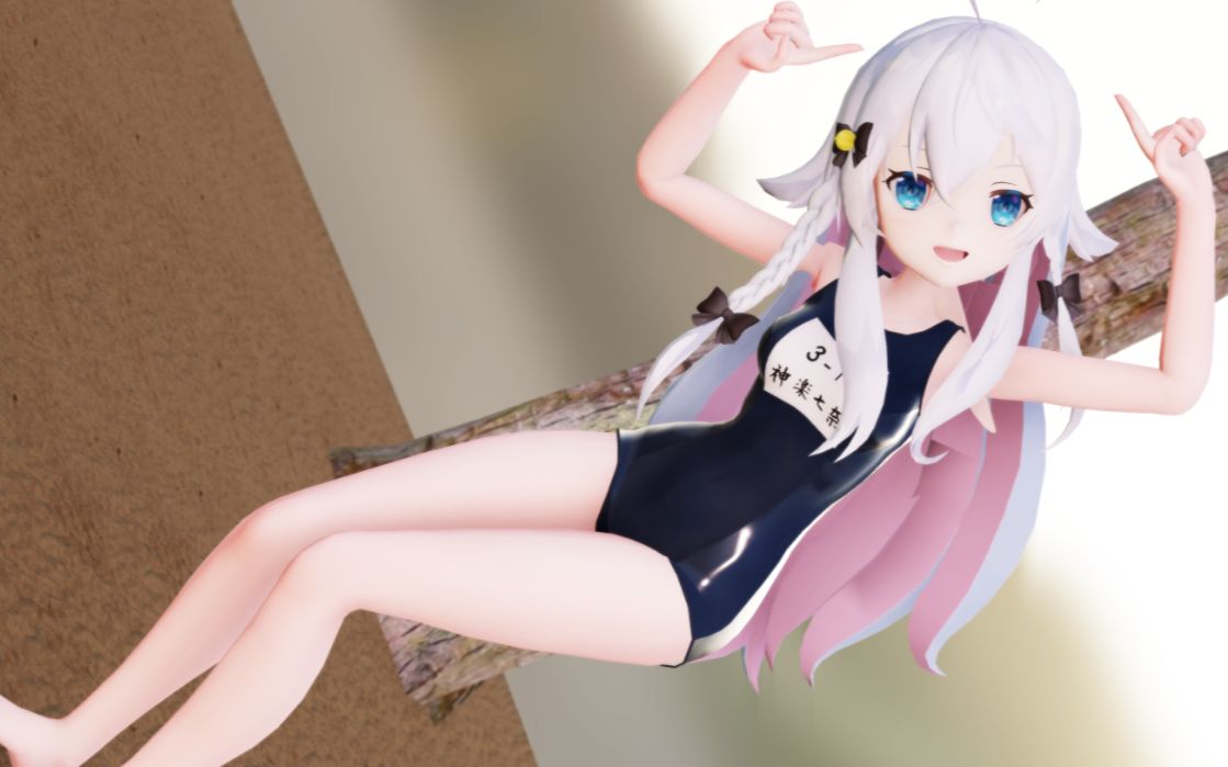 活动作品给狗妈新买的死库水你看她穿上后笑得多开心神楽七奈狗妈mmd