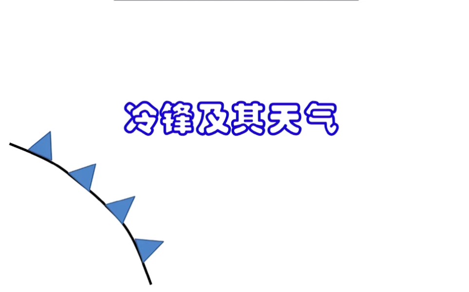 冷锋及其天气哔哩哔哩bilibili