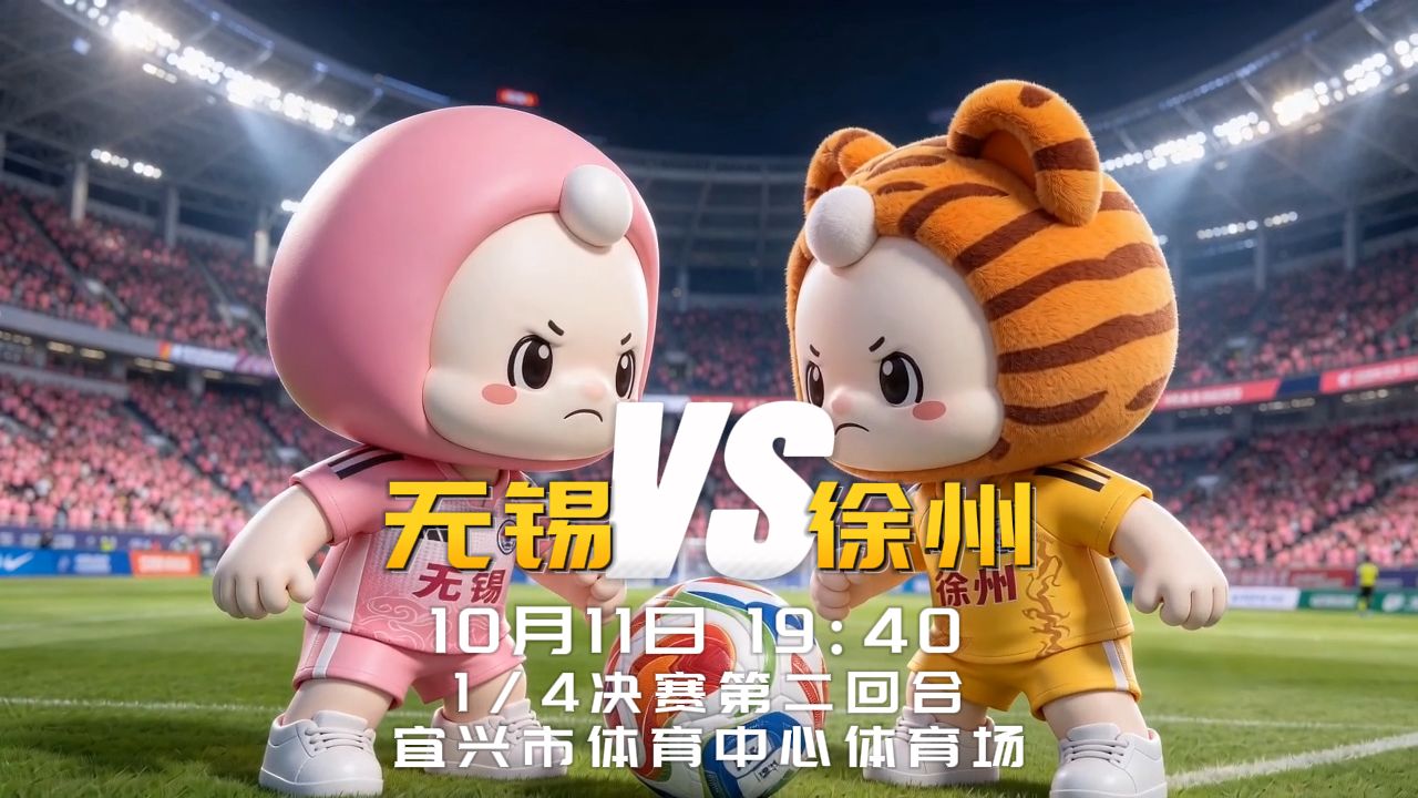 今晚，无锡队将在宜兴市体育中心体育场主场迎战徐州队。无锡队，继续加油！#网眼看无锡 #苏超