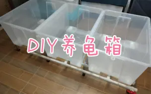 【DIY】低成本自制养龟箱